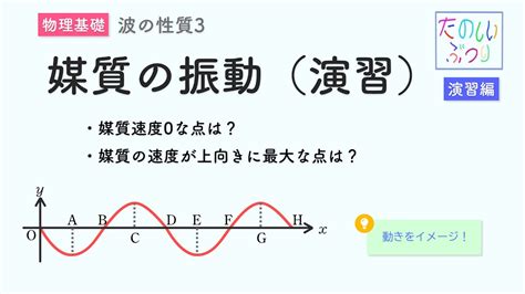 密部|【高校物理の要点】波と媒質の運動～波動の基本原理。